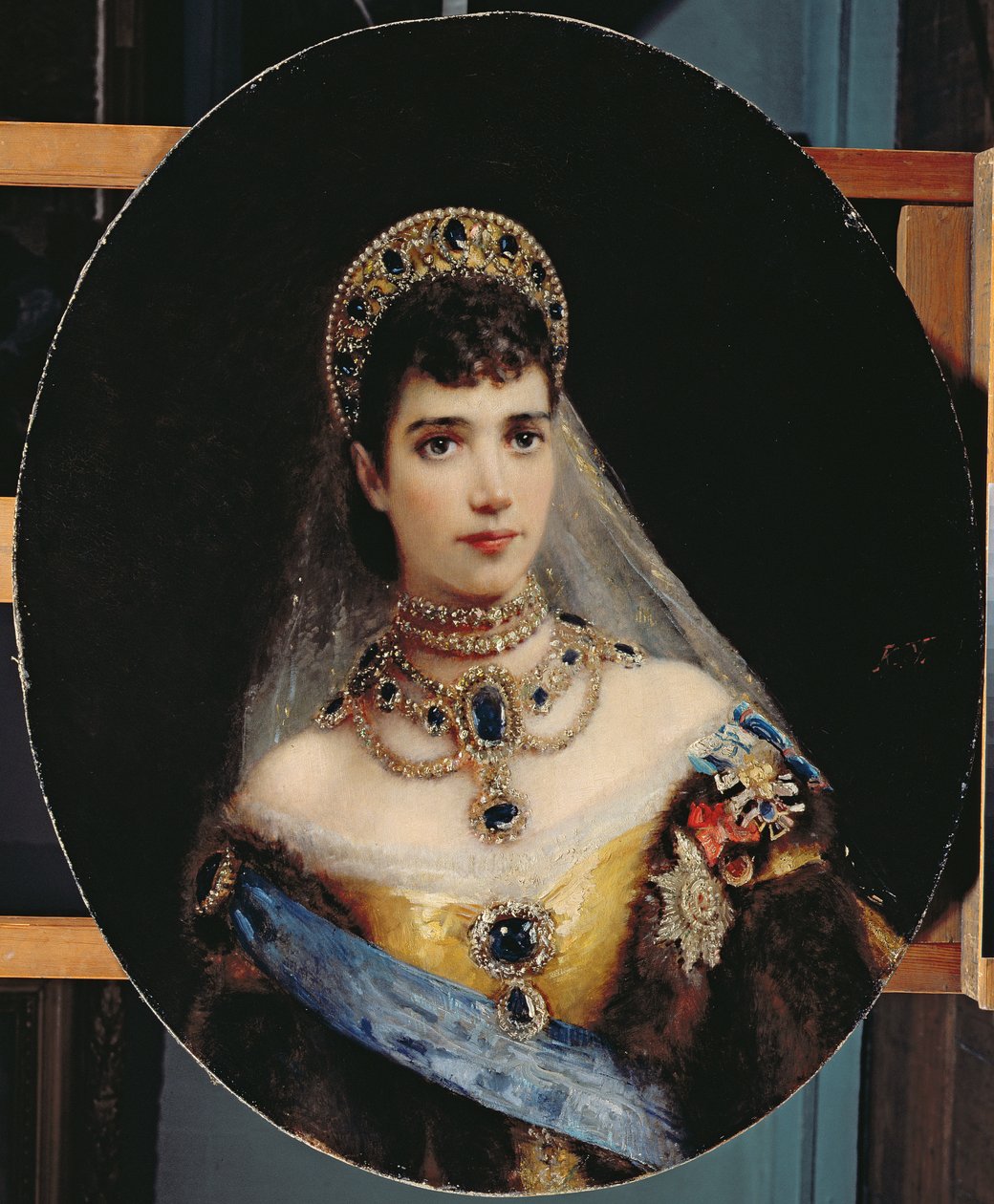 صورة الإمبراطورة ماريا فيودوروفنا (1847-1928) داجمار من الدنمارك بواسطة كونستانتين إيجوروفيتش ماكوفسكي