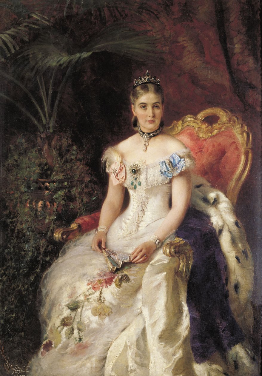 صورة الكونتيسة VA Volkonskaya 1848-1924 بواسطة كونستانتين إيجوروفيتش ماكوفسكي