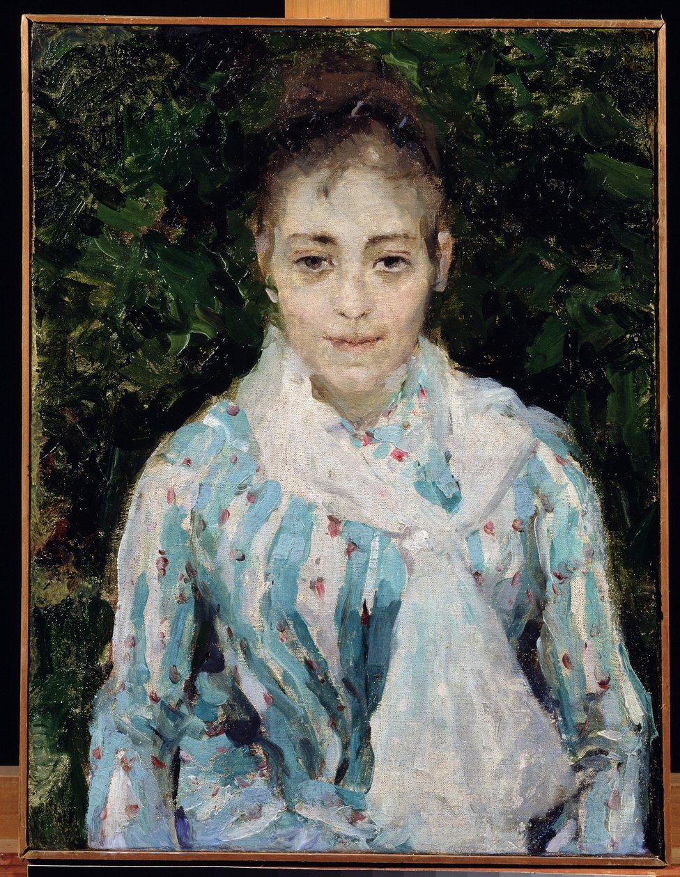 صورة للفنانة Maria Yakuntchikova Weber (1870-1902) (صورة للفنان M.Yakunchikova Weber). رسم قسطنطين أليكسييفيتش كوروفين (1861-1939) أعماله بواسطة كونستانتين ألكسيفيتش كوروفين