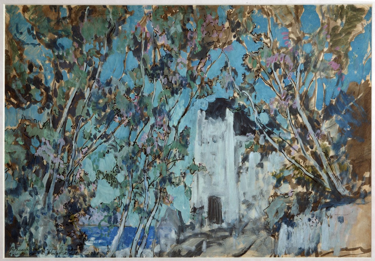 تصميم المسرح لأوبرا رسلان وليودميلا من قبل M. Glinka ، 1906 بواسطة كونستانتين ألكسيفيتش كوروفين