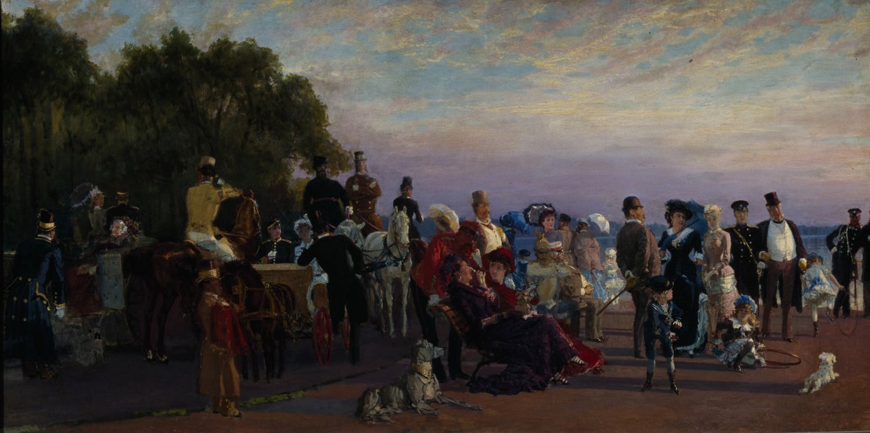 على الرغم من جزيرة Strelka ، 1870s بواسطة كونستانتين أبولونوفيتش سافيتسكي