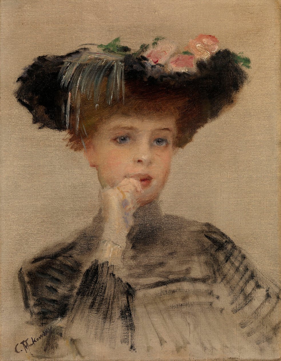 Mode Belle Epoque: "La Parisienne" - لوحة لكونستانتين إيغوروفيتش ماكوفسكي (كونستانتين ماكوفسكي) (1839-1915) بواسطة كونستانتين إيجوروفيتش ماكوفسكي