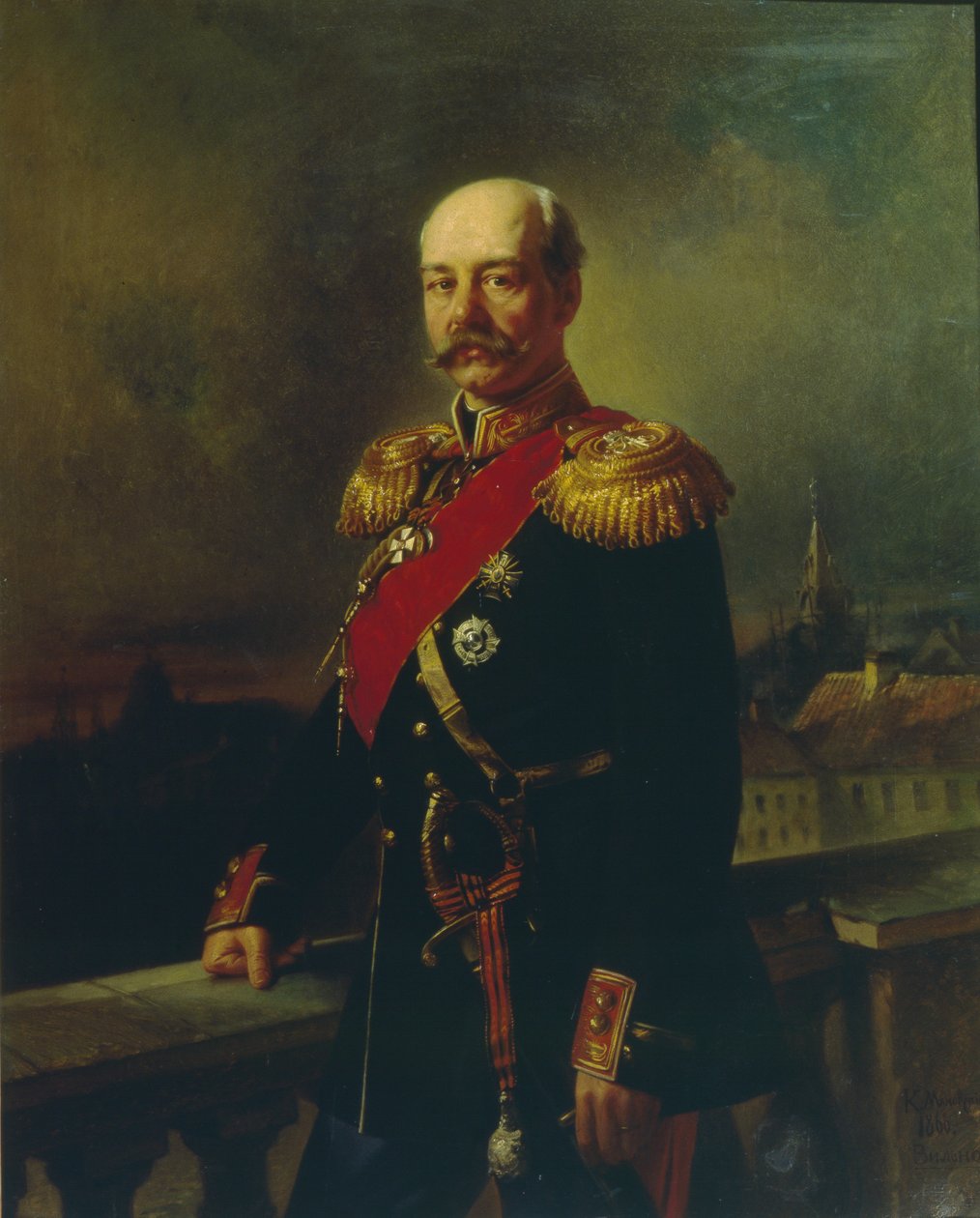 صورة الجنرال كونستانتين بتروفيتش فون كوفمان 1818-1882 ، 1866 بواسطة كونستانتين إيجوروفيتش ماكوفسكي