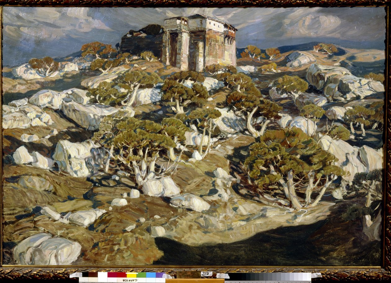 شبه جزيرة القرم القديمة - Peinture de Konstantin Fyodorovich Bogayevsky (Bogaevsky) (1872-1943) - زيت على قماش ، 1903 State A. بواسطة كونستانتين فيدوروفيتش بوغيفسكي