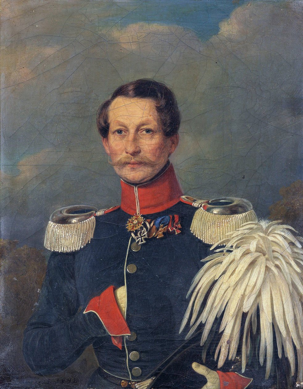 أدالبرت دي بروس - صورة للأمير أدلبرت من بروسيا (1811-1873) - كونستانتين يوهان فرانز كريتيوس (1814-1901). زيت على قماش بواسطة قسطنطين يوهان فرانز كريتيوس