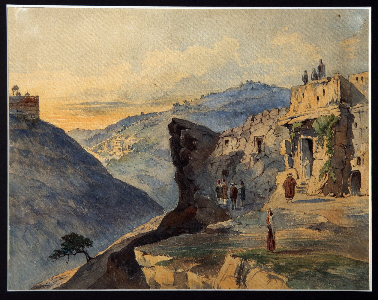 وادي يهوشافاط جبل الزيتون قرية سلوام. (وادي يهوشافاط ، جبل الزيتون ، قرية سلوام). وصف الأماكن القريبة من القدس (إسرائيل) المذكورة في الكتاب المقدس. وادي يهوشافاط جزء من وادي السدر بواسطة كونستانتين كارلوفيتش جيرز