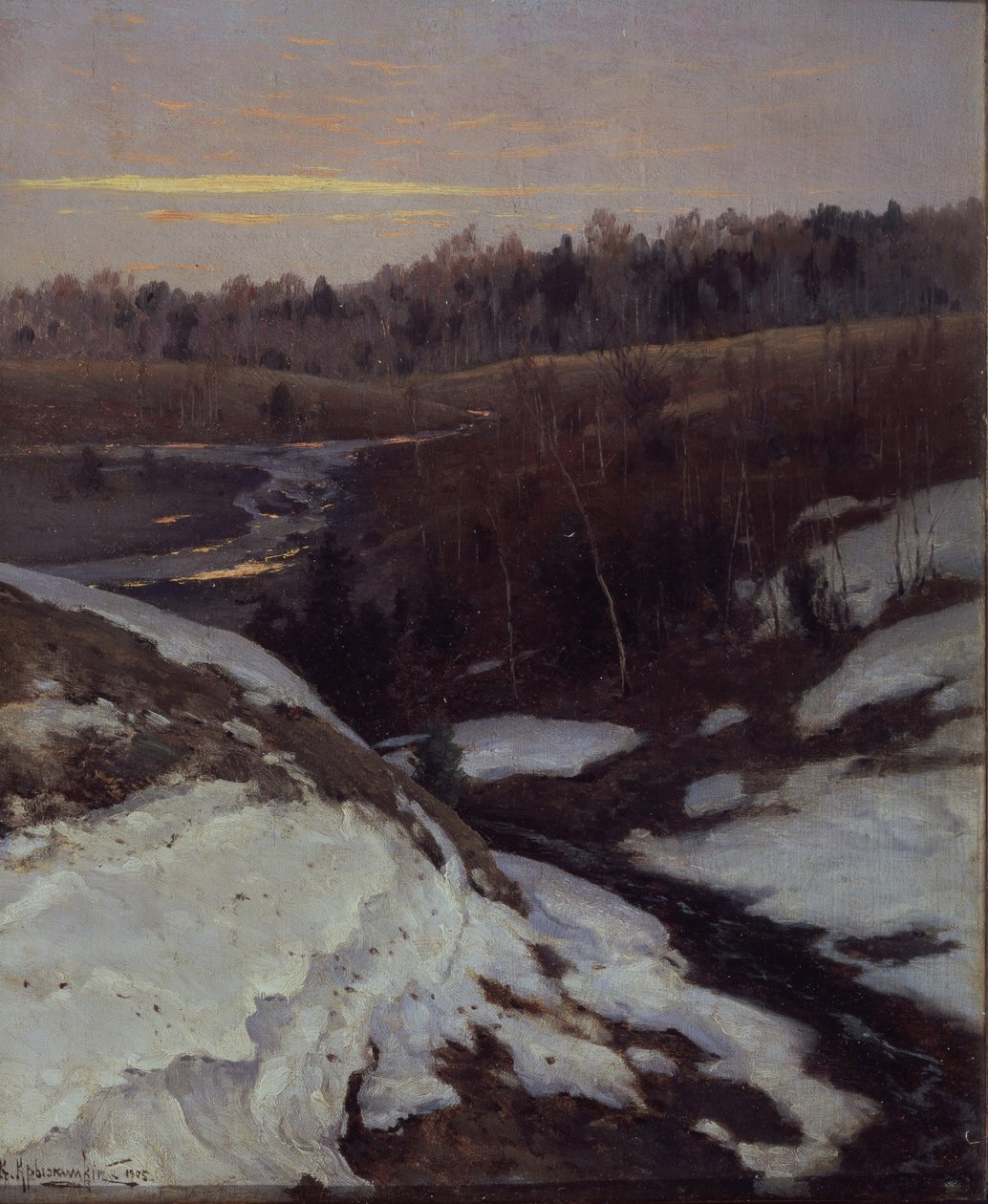 أوائل الربيع ، 1905 بواسطة Konstantin Yakovlevich Kryzhitsky