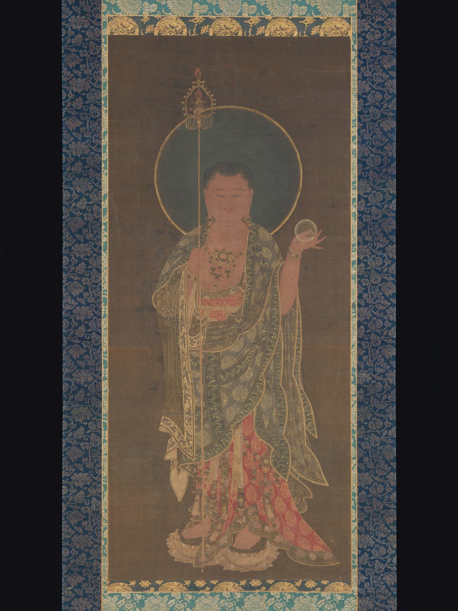 التمرير المعلق من Kshitigarbha ، 1300-50 بواسطة المدرسة الكورية