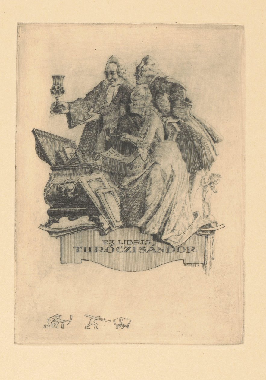 Ex libris هو Sándor Turóczi Ex libris Sándor Turóczi (العنوان على الكائن) بواسطة كورنيل ريفيز