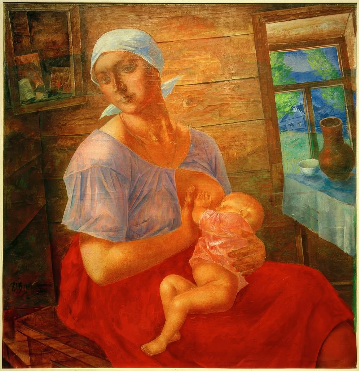 أم بواسطة Kosma Sergeevich Petrov Vodkin