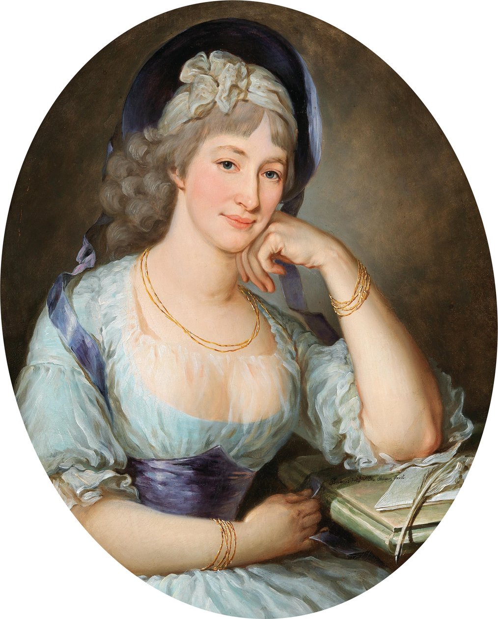 صورة للكونتيسة ماريا إرنستين جرافين إسترهازي ستارهيمبيرج 1754-1813 ، أوائل سبعينيات القرن الثامن عشر. بواسطة قوة