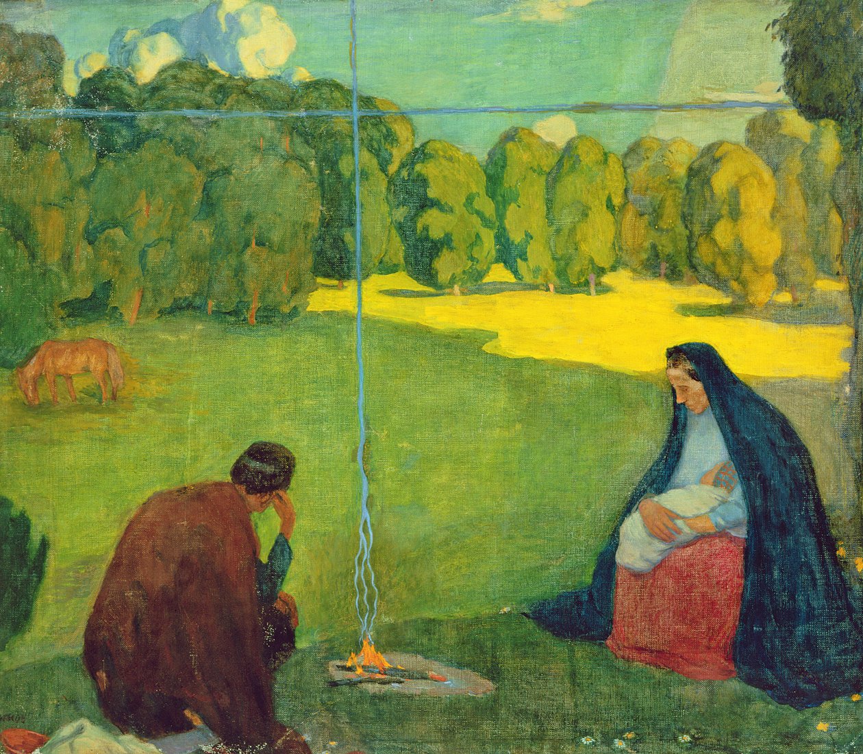 الراحة أثناء الرحلة ، c.1905 بواسطة كريستيان روود