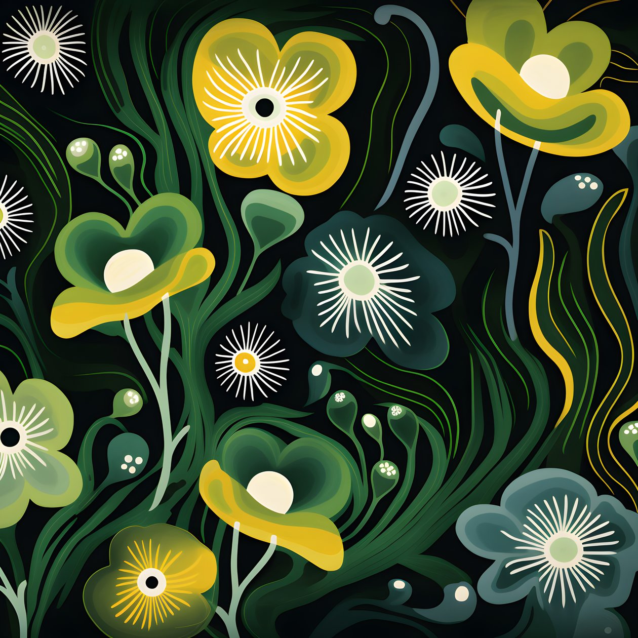 الأشكال التجريدية المعاصرة Marimekko 1 بواسطة كيرت هيبك