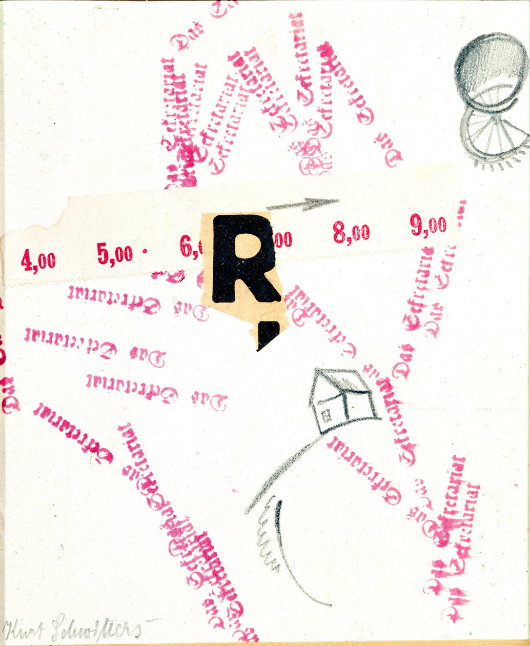 Das Sekretariat (الأمانة) وسائط مختلطة من تأليف Kurt Schwitters (1887-1948) (كل شيء حسب العدد) لندن القرن العشرين ، معرض لورد بواسطة كيرت شويترز