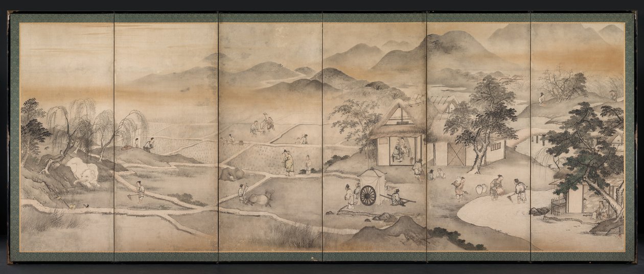 الإمبراطور Y AO يزور Y UC القرطم بواسطة Kusumi Morikage
