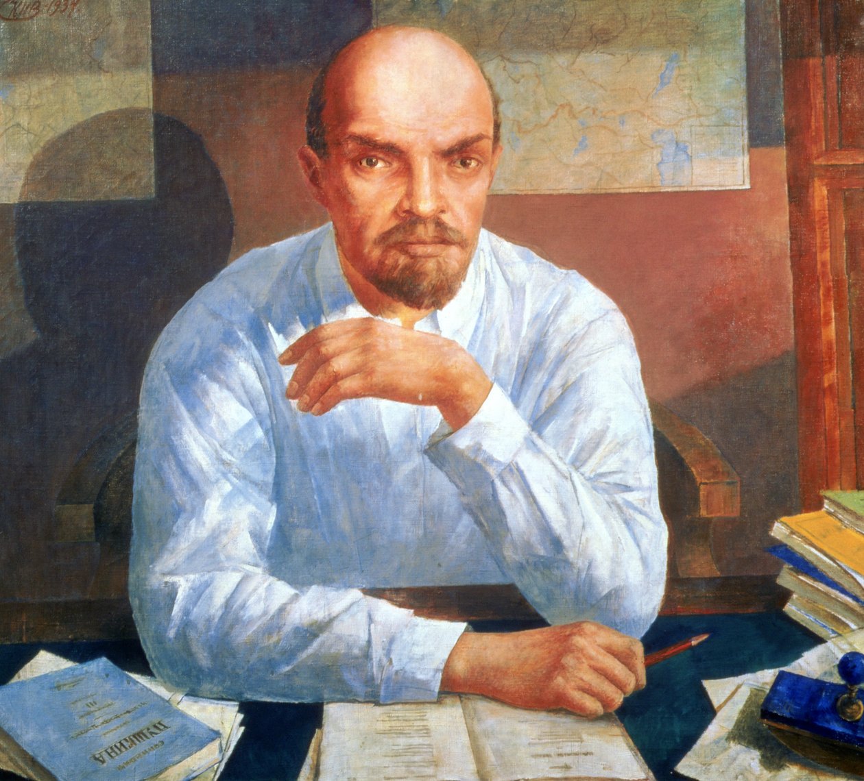 صورة لفلاديمير إليتش لينين (1870-1924) ، 1934 بواسطة Kuzma Sergeevich Petrov Vodkin