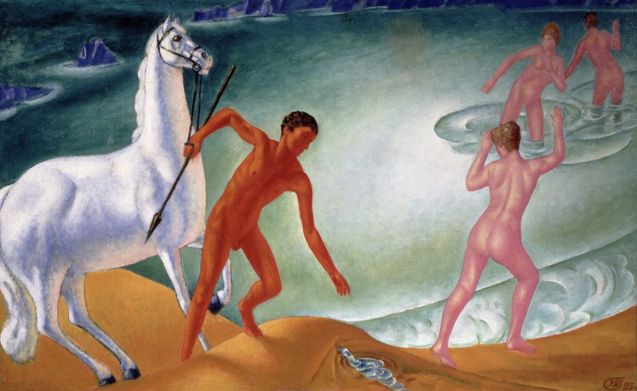 المحارب العطشى ، 1915 بواسطة Kuzma Sergeevich Petrov Vodkin
