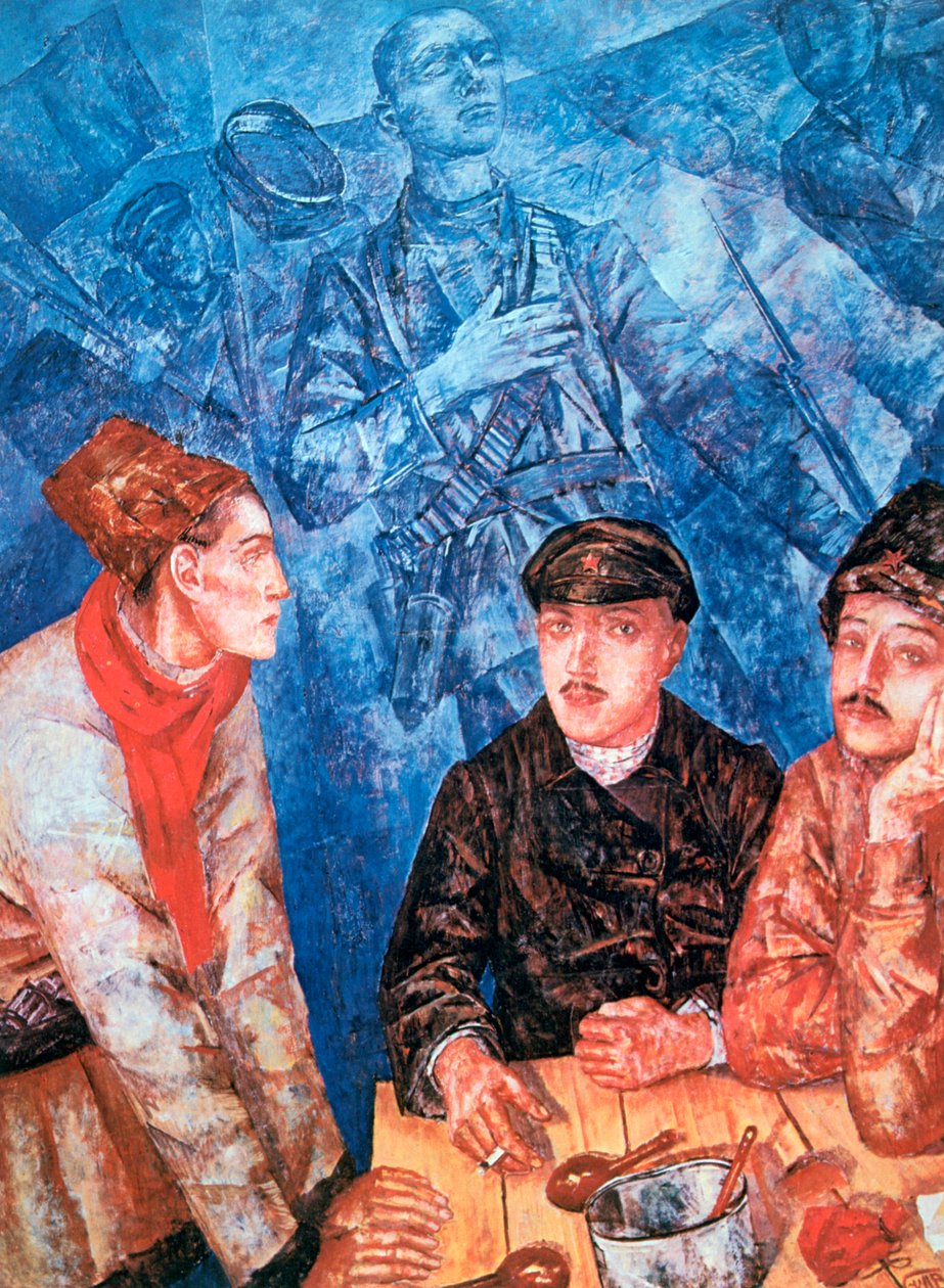 "بعد المعركة" ، 1923 بواسطة كوزما بيتروف فودكين