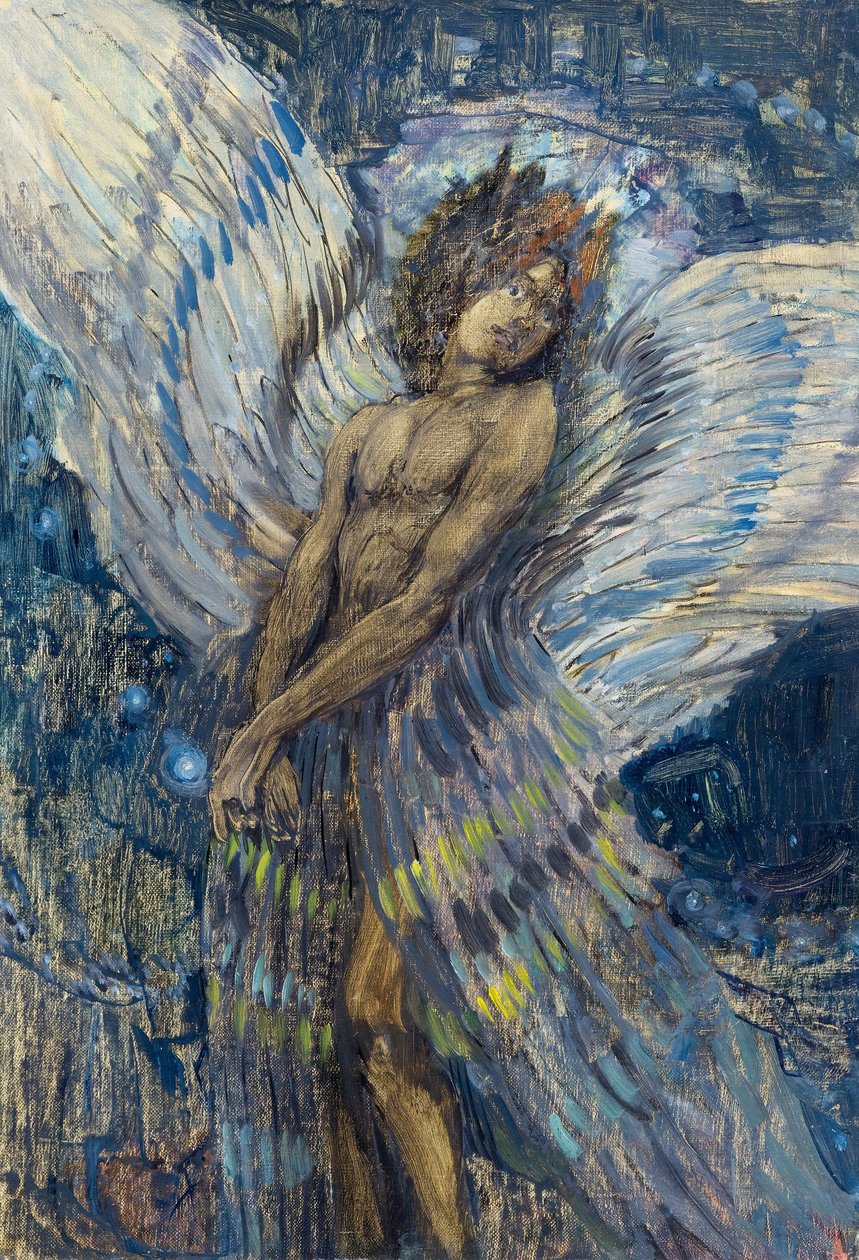 شيطان ، 1904. بواسطة Kuzma Sergeevich Petrov Vodkin