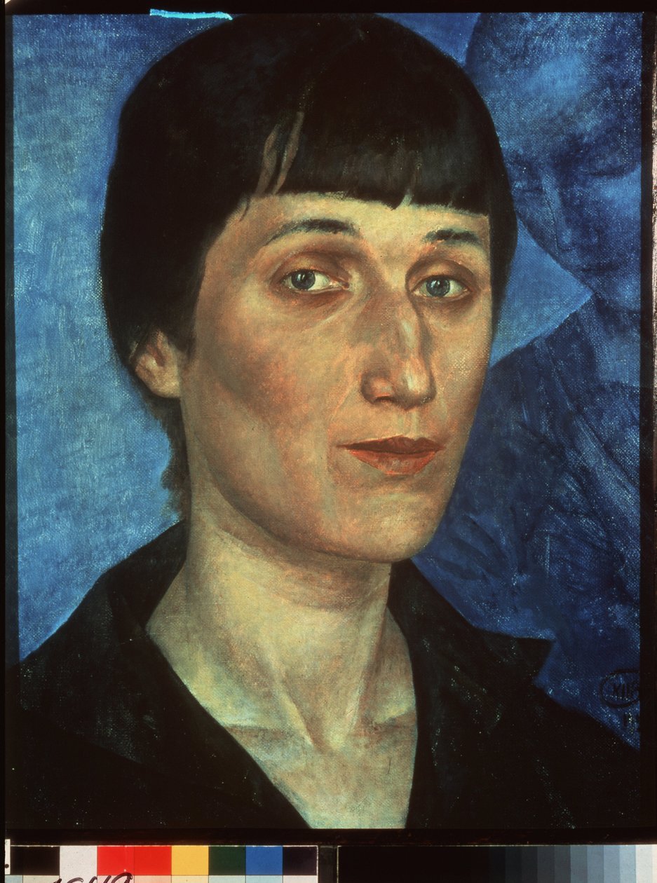 صورة للشاعرة آنا أخماتوفا (أخماتوفا) (1889-1966). Peinture de Kuzma Sergeyevich Petrov-Vodkin (Petrov-Vodkin) (Kouzma Petrov Vodkine) (Petrov-Vodkine) (1878-1939) ، huile sur toile بواسطة Kuzma Sergeevich Petrov Vodkin