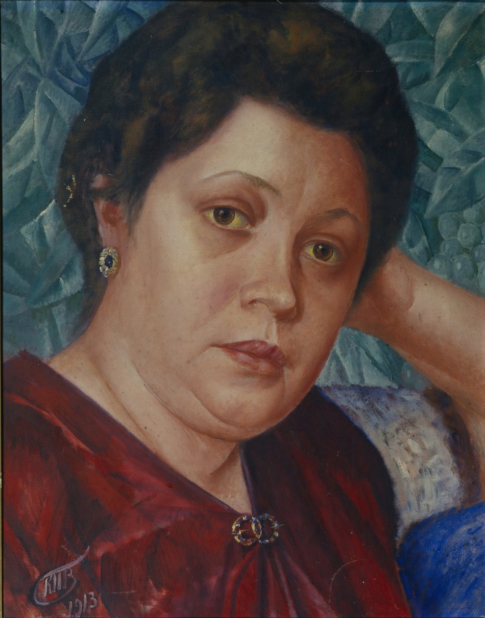 صورة لمغنية الأوبرا فيرا بتروفا زفانتسيفا بواسطة Kuzma Sergeevich Petrov Vodkin
