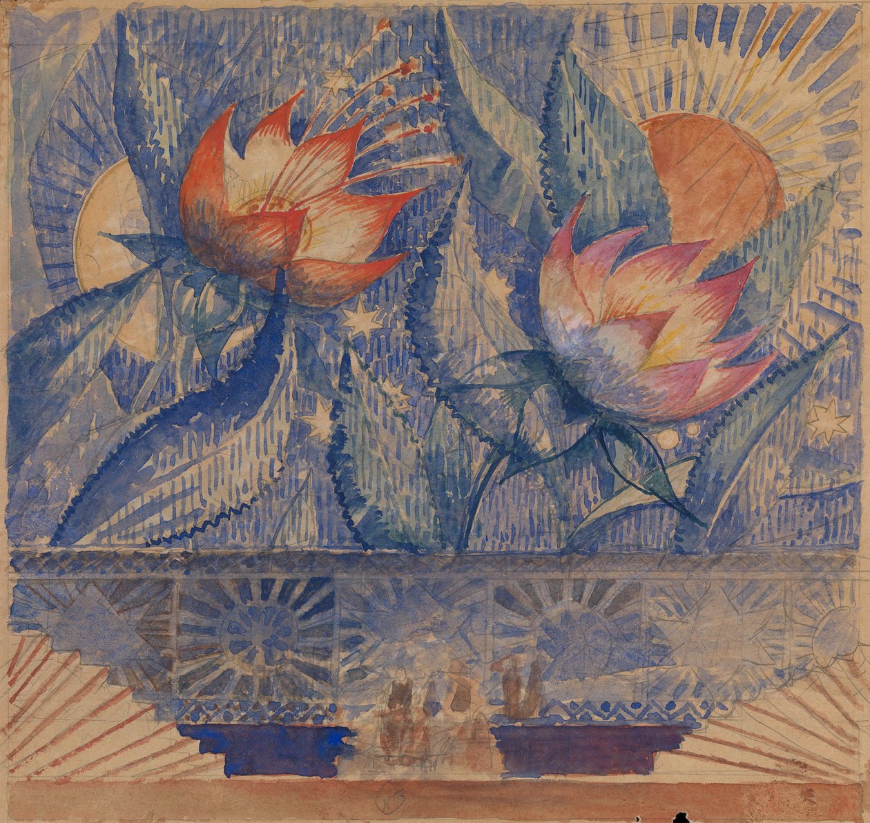 شكل المسرح بواسطة Kuzma Sergeevich Petrov Vodkin