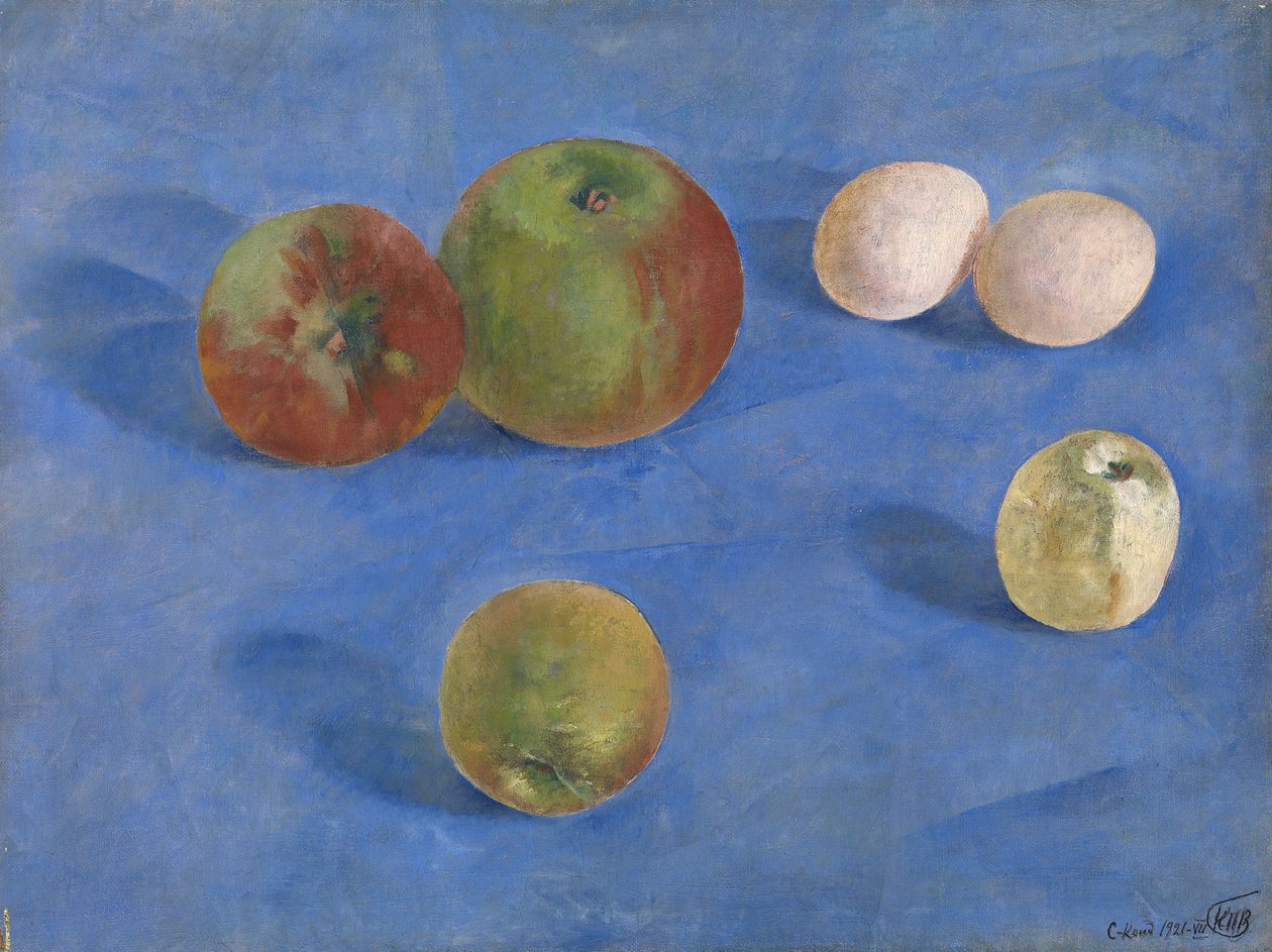 باق على قيد الحياة. التفاح والبيض ، 1921 بواسطة Kuzma Sergeevich Petrov Vodkin