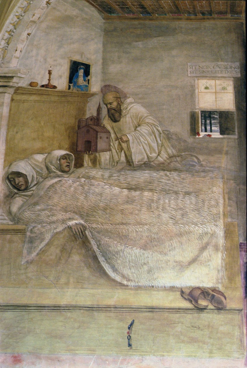 حياة القديس بنديكت (التفاصيل) بواسطة L. و Sodoma ، G.Signorelli
