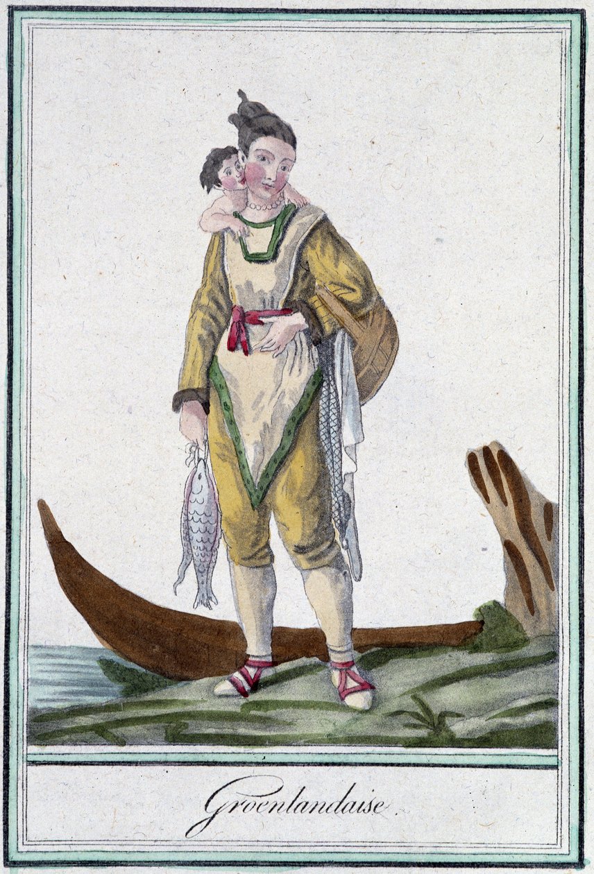 Greenlandaise - في "" Encyclopédie des voyages "بقلم J. Grasset Saint Sauveur ، محرر. ديروي ، باريس بواسطة LF Labrousse