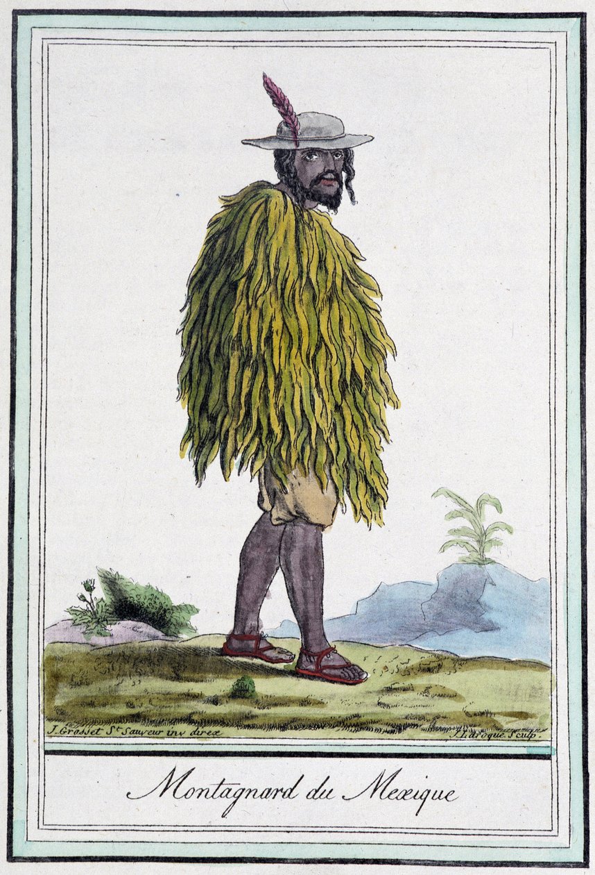 Montagnard of Mexico - in “” Encyclopedia of Travels”” by J. Grasset St Sauveur, ed. Paris بواسطة LF Labrousse
