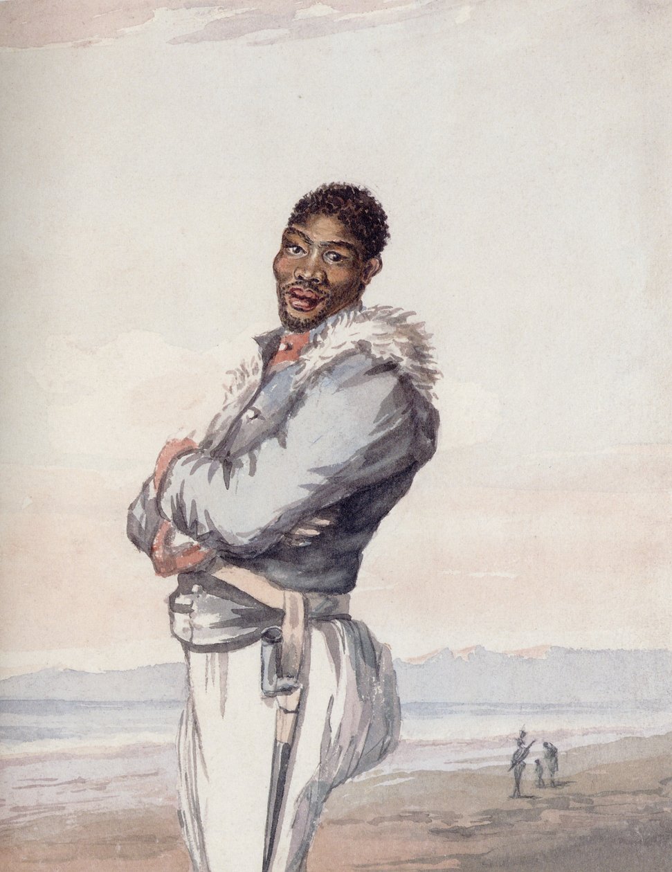 هذا جندي من فيلق Hottentot ، الذي شكلته VOC في عام 1795 بواسطة سيدة آن بارنارد