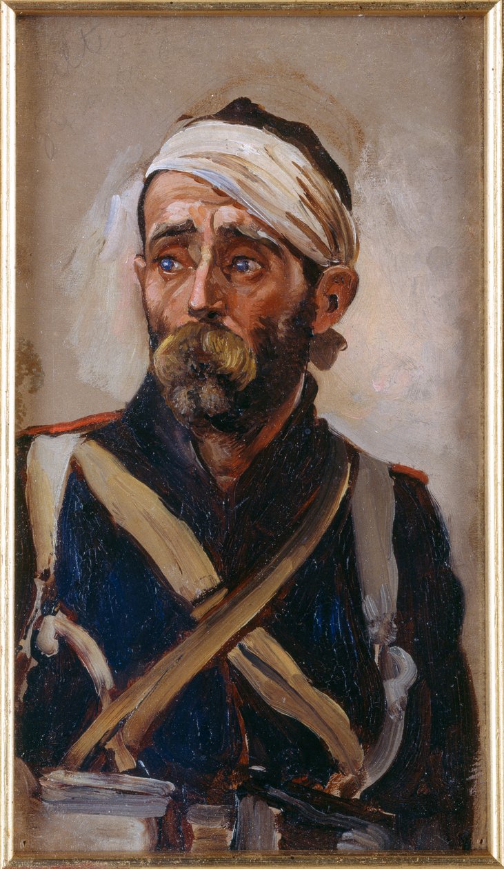 دراسة حارس مصاب ، القرم ، ج .1874 بواسطة سيدة بتلر