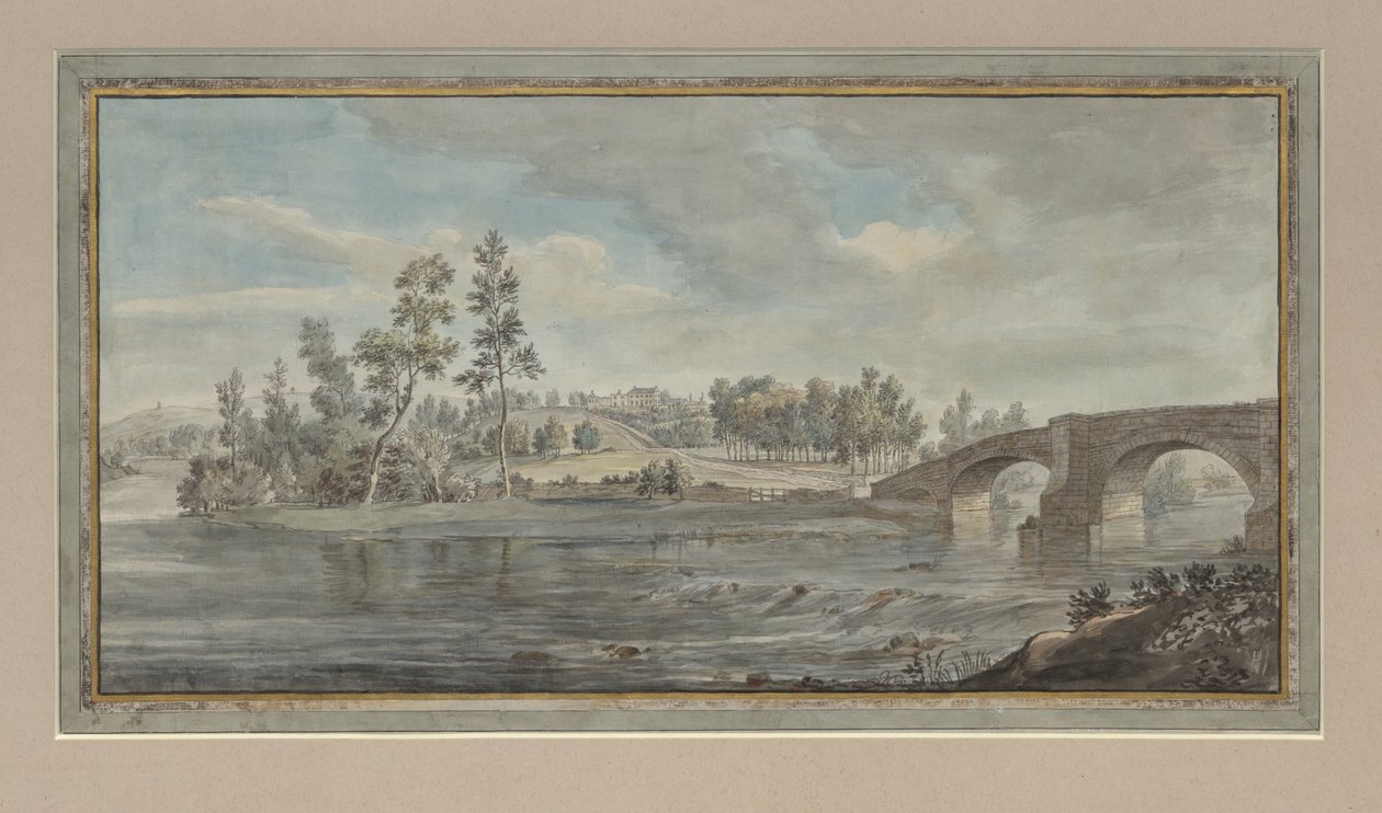 جسر Ouze ، Armathwaite ، c.1770-80 بواسطة السيدة ماري لوثر