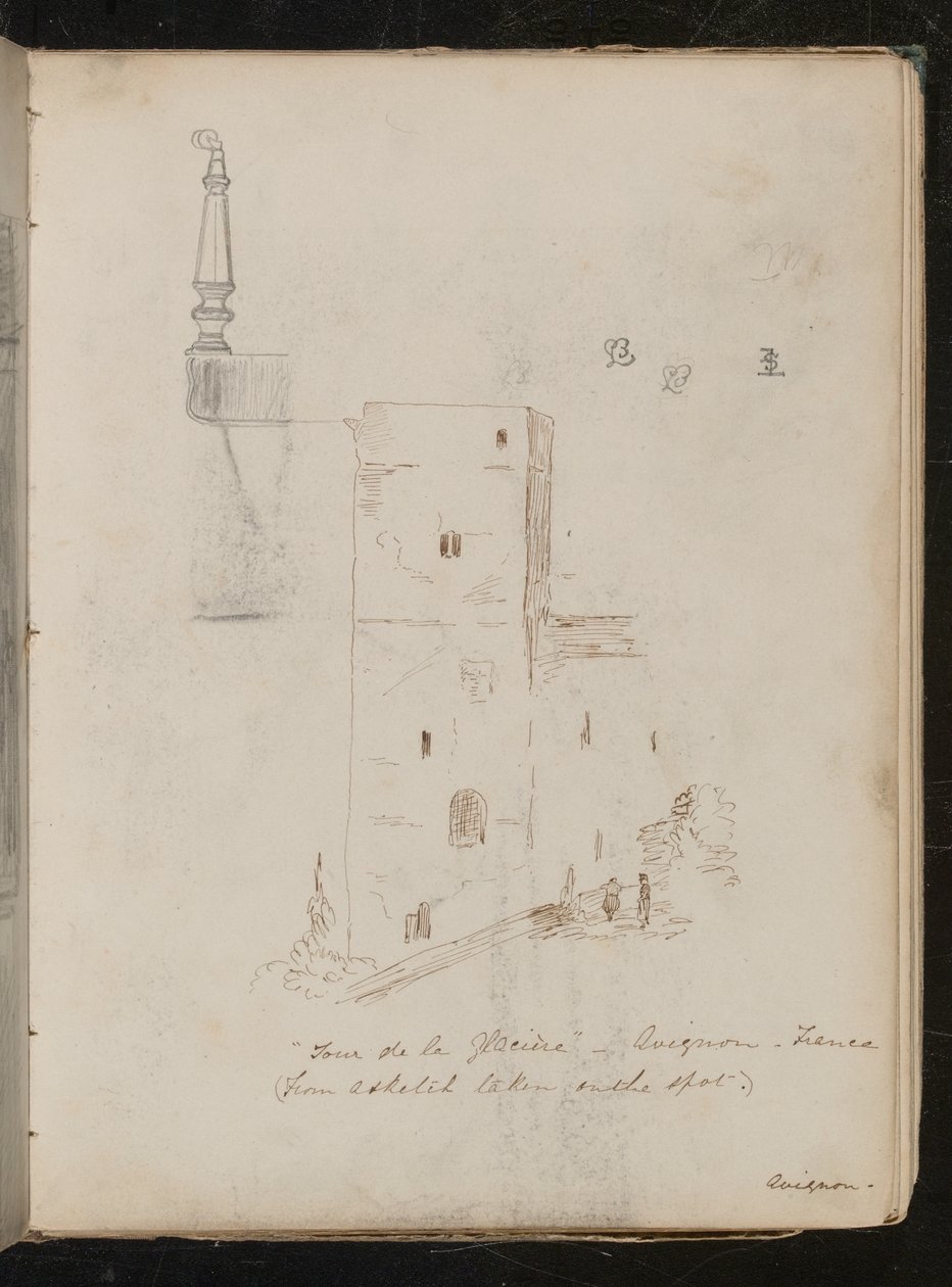 دراسة لساق الطاولة ، دراسة معمارية ، - Tour de la glacine - avignon - فرنسا بواسطة سيدة بتلر