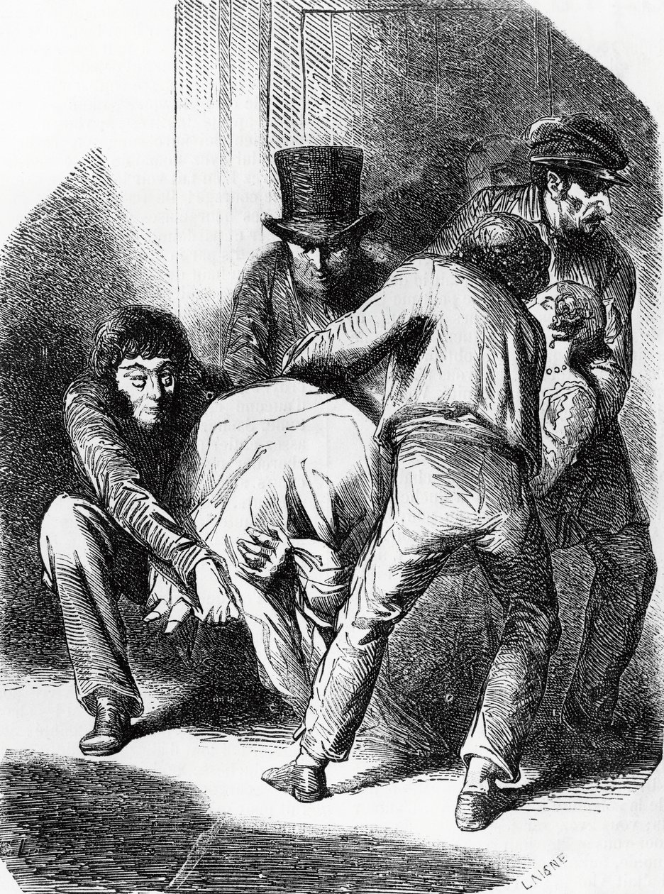 رسم توضيحي لدوقة لانجياس ، رواية بقلم هونور دي بلزاك (1799-1850) من مجموعة متعددة المجلدات بعنوان Human Comedy ، نقش بواسطة Laisne بواسطة لايسن لايسن