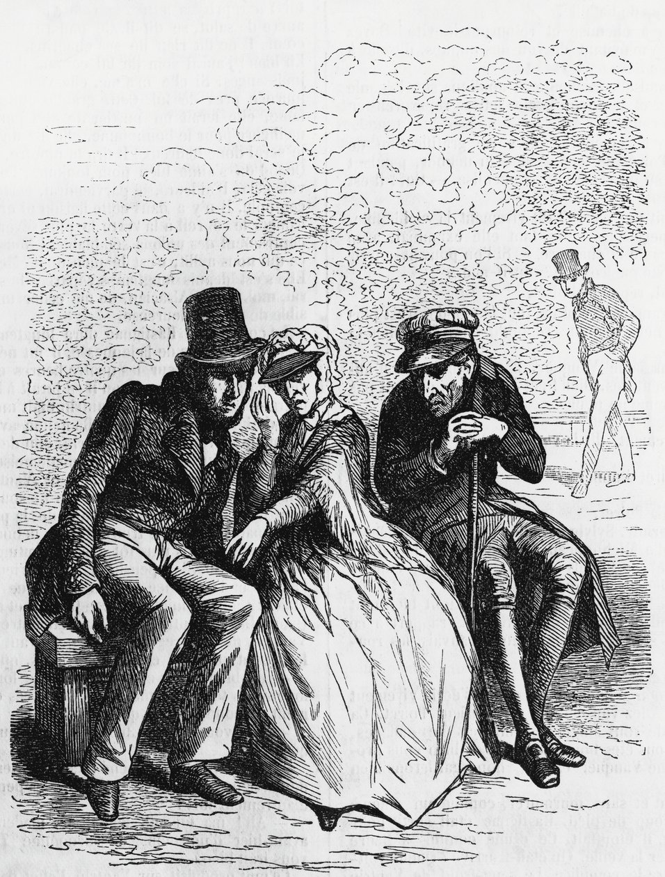 Illustration for Father Goriot, novel by Honore de Balzac (1799-1850) from multi-volume collection entitled Human Comedy, engraving by Laisne بواسطة لايسن لايسن