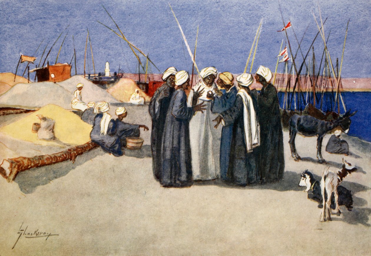 ضوء جانبي ، من "الجانب المضيء لمصر" ، 1908 بواسطة لانس ثاكيراي