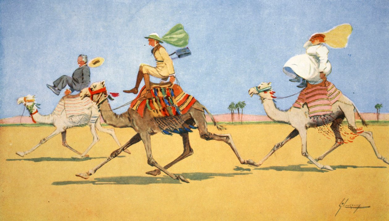 الكأس والكرة ، اللعبة المفضلة للجمال ، من The Light Side of Egypt ، 1908 بواسطة لانس ثاكيراي