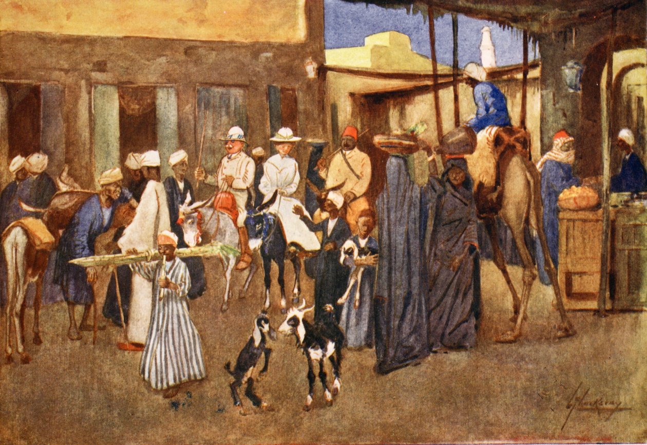 اووه! Riglak !، من &39;The Light Side of Egypt&39; ، 1908 بواسطة لانس ثاكيراي