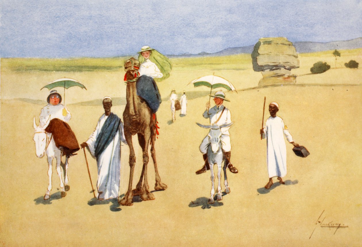 حول الأهرامات ، من "الجانب المضيء لمصر" ، 1908 بواسطة لانس ثاكيراي