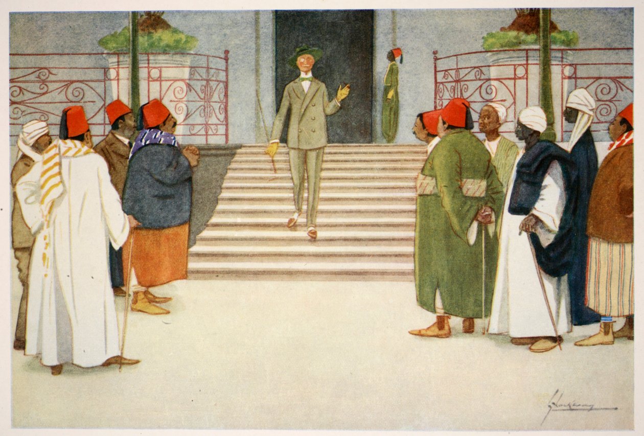 النسور ، من "الجانب المضيء لمصر" ، 1908 بواسطة لانس ثاكيراي