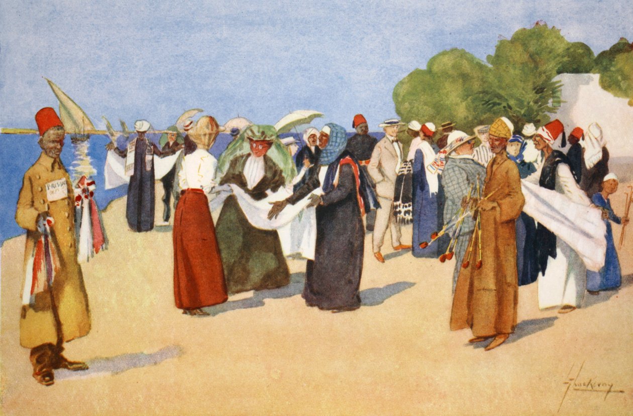 صيد الصفقات ، من "الجانب المضيء لمصر" ، 1908 بواسطة لانس ثاكيراي