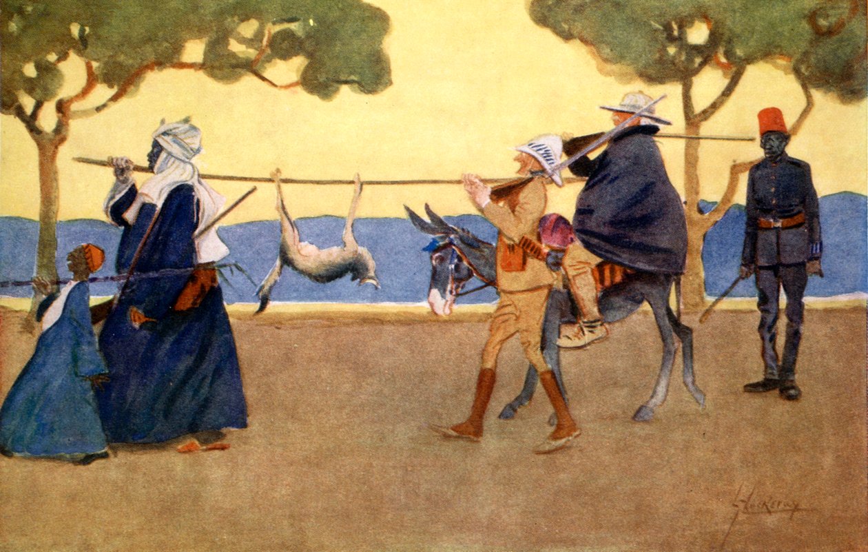 "Big Game Hunters" ، 1908. بواسطة لانس ثاكيراي