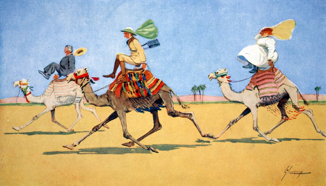 "الكأس والكرة - اللعبة المفضلة للجمل" ، 1908. بواسطة لانس ثاكيراي