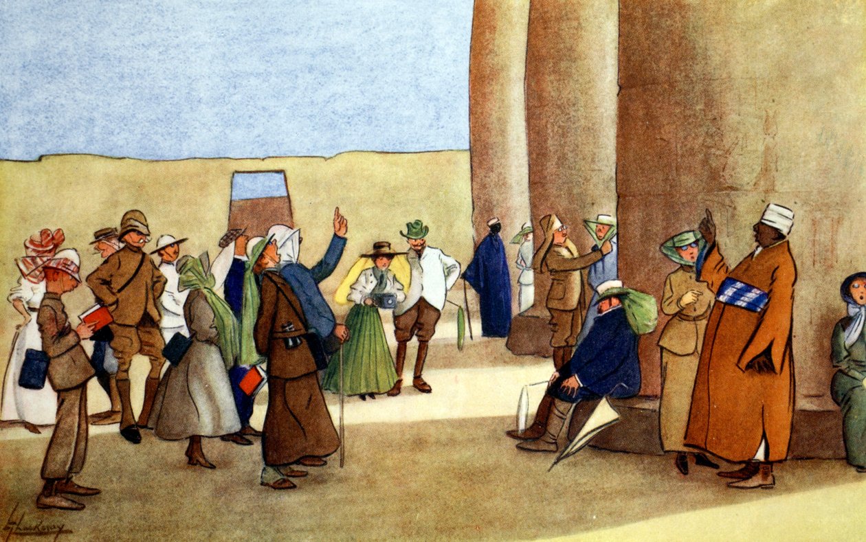 "صفان في الهيكل" ، 1908. بواسطة لانس ثاكيراي