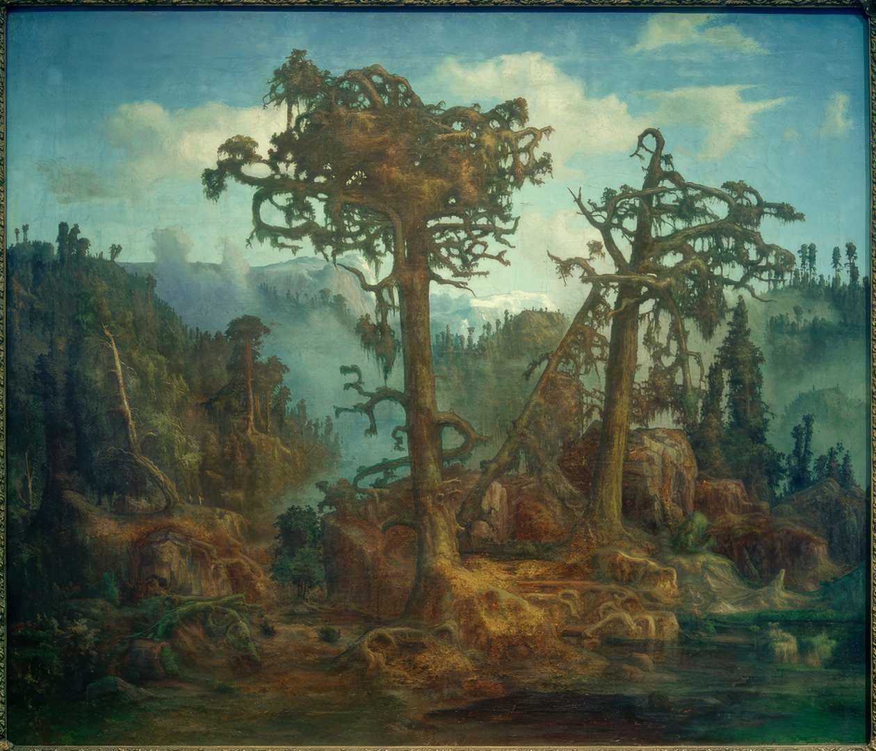 L.Hertervig ، Old Pines بواسطة لارس هيرترفيج
