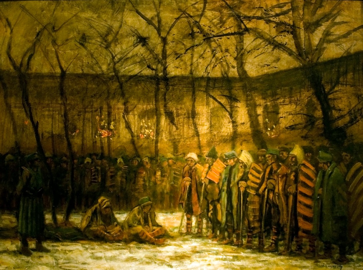 أسرى الحرب في عيد الميلادالإنجليزية: Christmas_of_the_Prisoners_of_Warn بواسطة Laszlo Mednyanszky