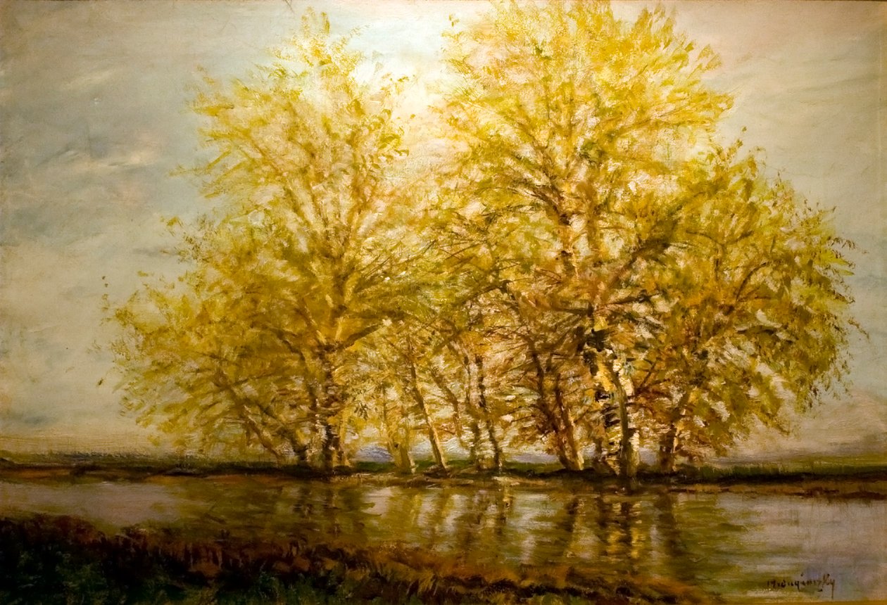 Koratavasz Fak a vizpartonnEnglish: Early_spring_Trees_at_the__Waterfrontn بواسطة Laszlo Mednyanszky