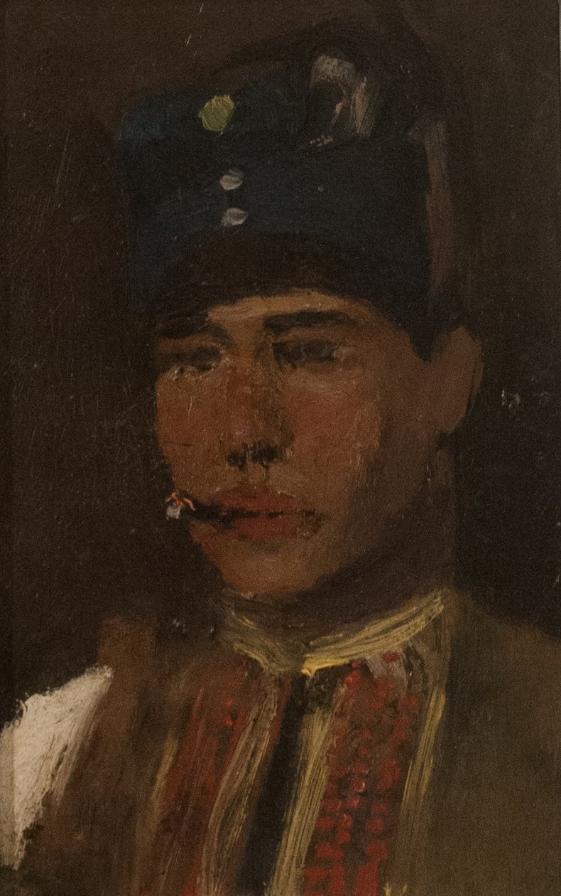 Man_smoking_a_cigarettenMagyar: Cigarettazo ferfin بواسطة Laszlo Mednyanszky