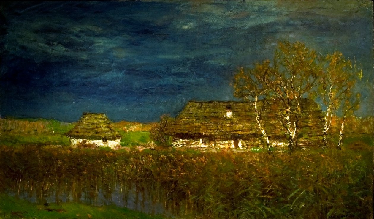 تانيانالإنجليزية: Farmsteadn بواسطة Laszlo Mednyanszky
